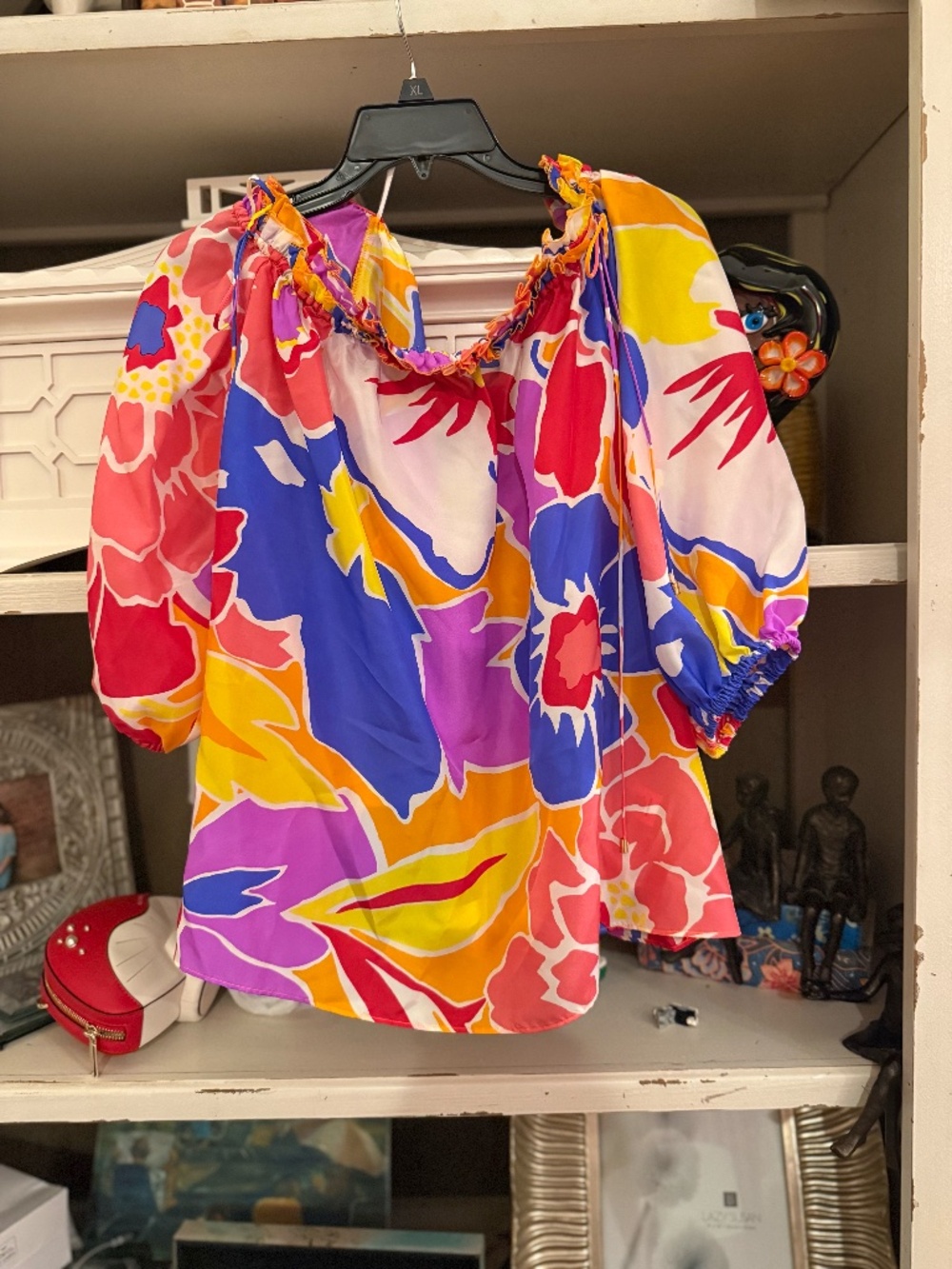 Trina Turk sz XL Jambies top Soie Paradis nwt - Picture 4 of 7